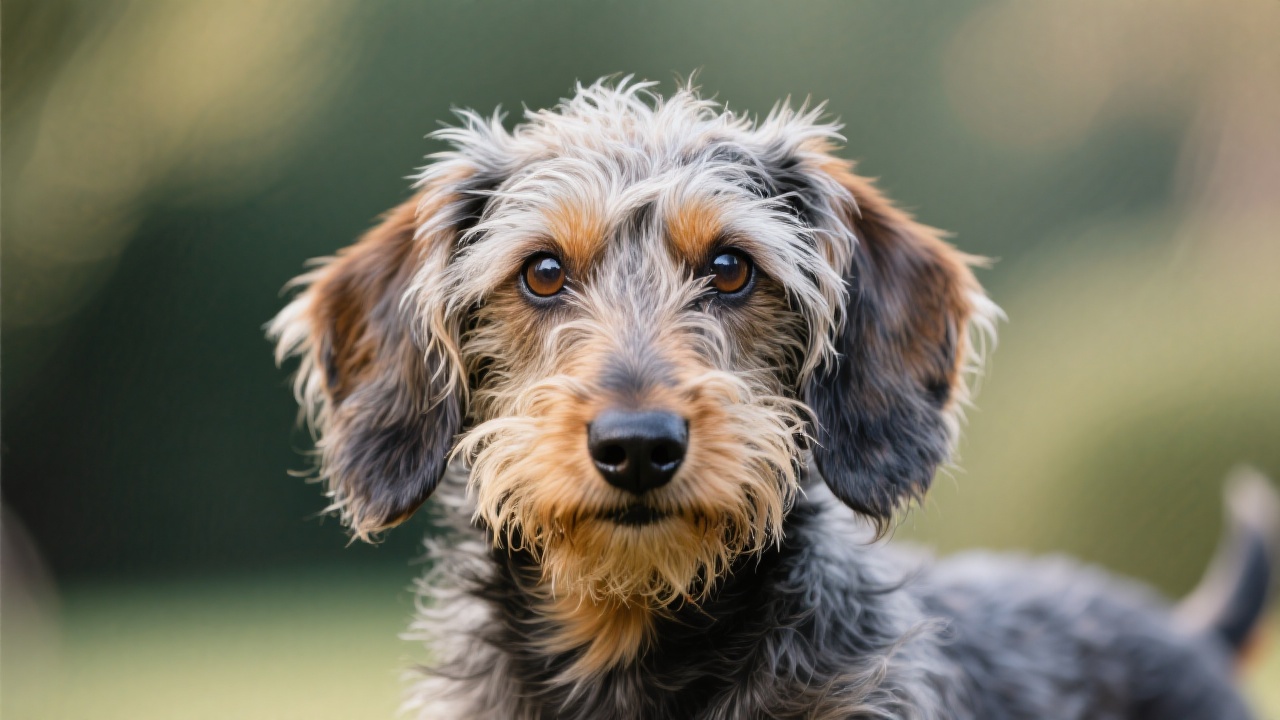 标准刚毛腊肠犬 主视图